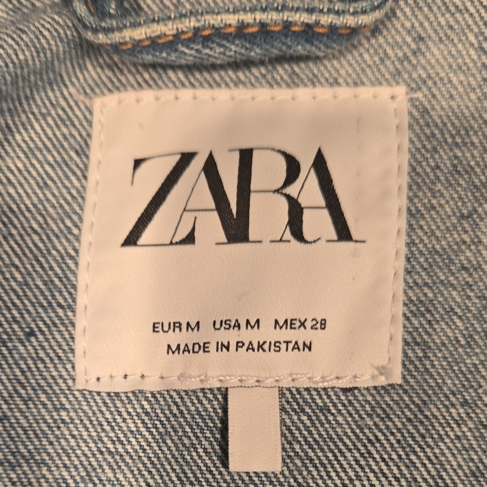 Zara Light Blue Denim Jacket - Picture 3 of 3